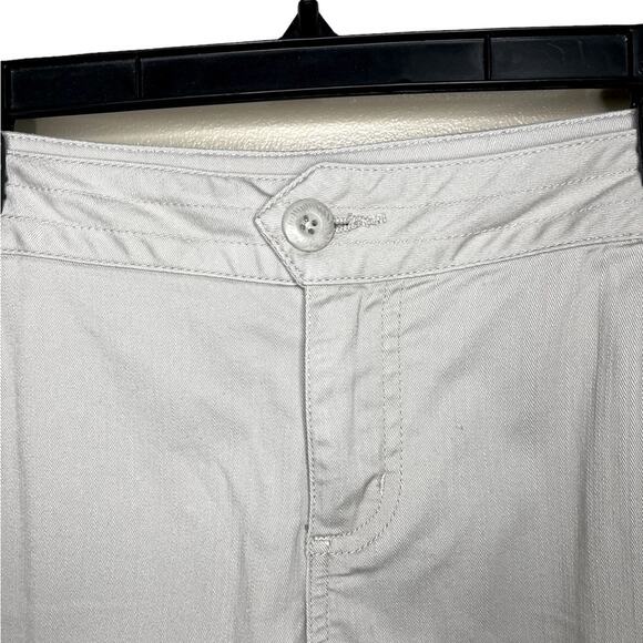 WOOLRICH Tan Capris Cotton/Spandex‎ Front Pockets Size 14 Petite - Picture 3 of 11